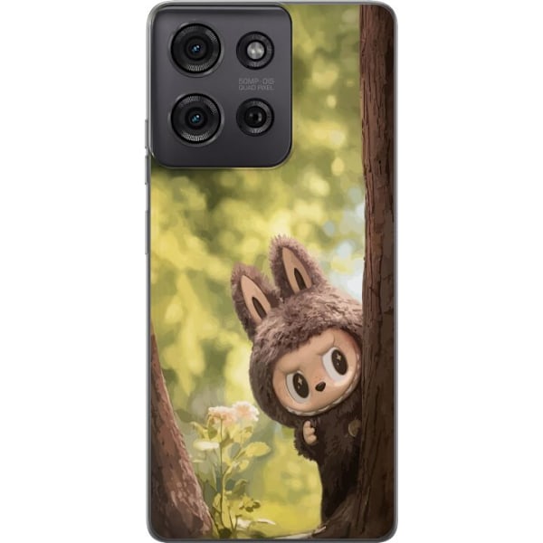 Motorola Moto G75 Läpinäkyvä kuori Labubu Graffiti Vibes