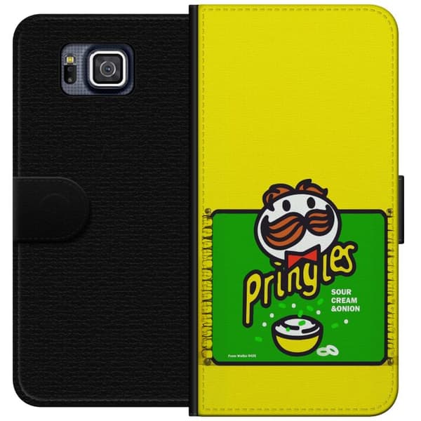 Kompatibel Tegnebogsetui til Samsung Galaxy Alpha Pringles gul