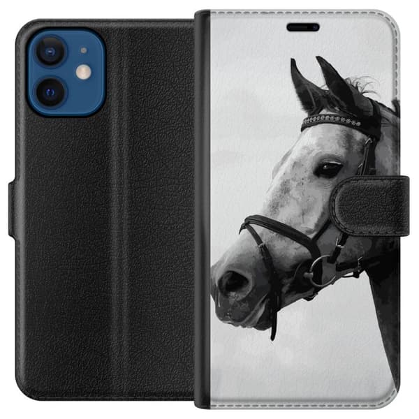 Kompatibelt Plånboksfodral till Apple iPhone 12 mini Häst