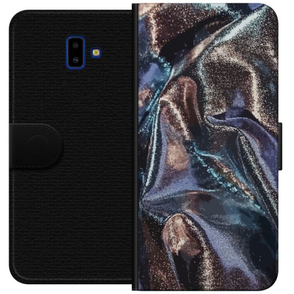 Samsung Galaxy J6+ Plånboksfodral Glitter / Silke