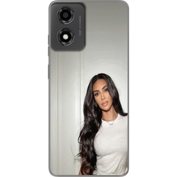 Motorola Moto E14 Läpinäkyvä kuori Kim Kardashian – Iconic Style Collection