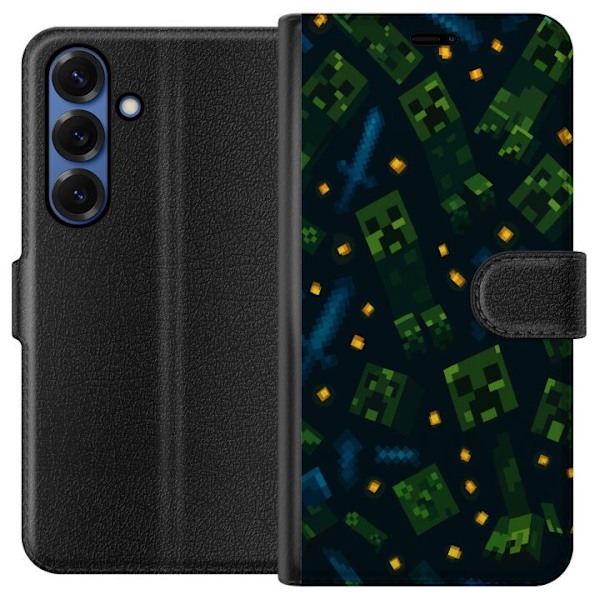 Samsung Galaxy S25+ Plånboksfodral Minecraft Dungeons Mob