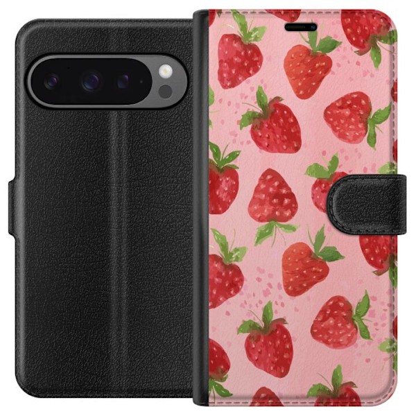 Google Pixel 9 Pro XL Lompakkokotelo Mansikkahaaveet - Retrot