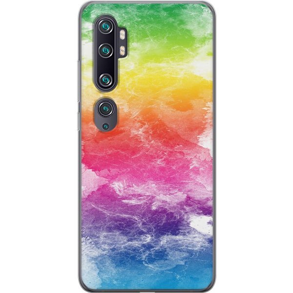 Xiaomi Mi Note 10 Läpinäkyvä kuori Vesiväri Häviää