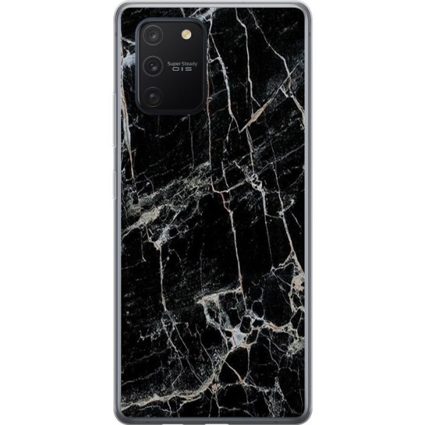 Samsung Galaxy S10 Lite Cover / Mobilcover - Sort marmor