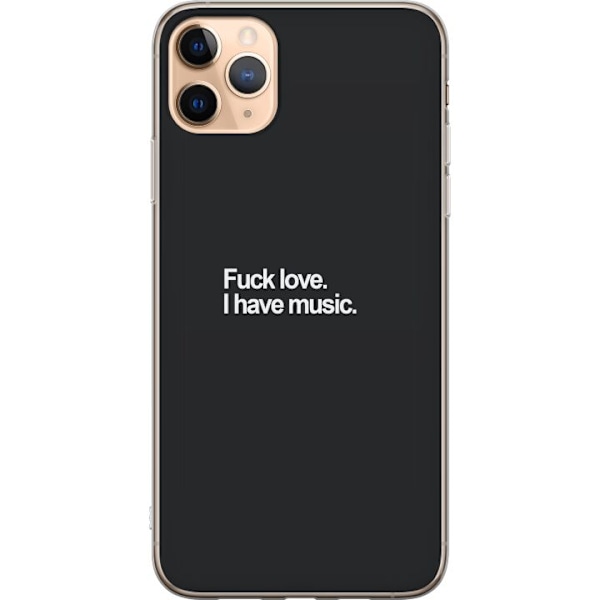 Apple iPhone 11 Pro Max Gennemsigtig cover Fuck Kærlighed Jeg