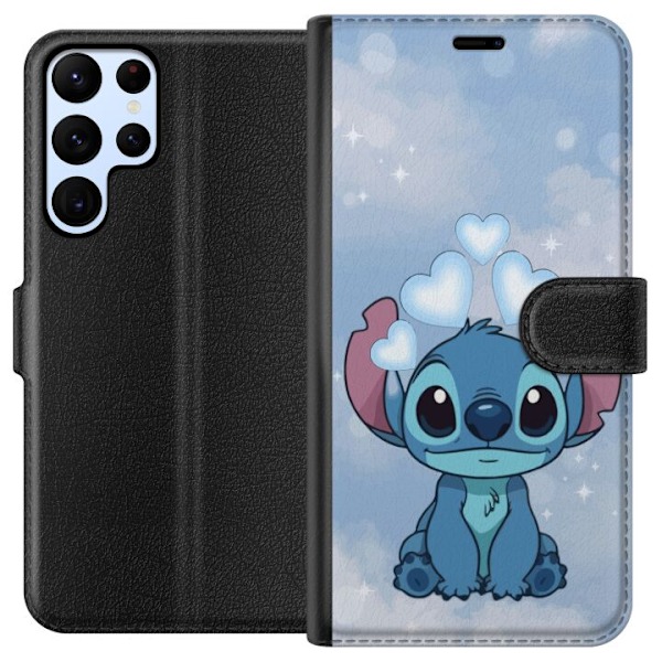 Samsung Galaxy S24 Ultra Tegnebogsetui Stitch Hoppende Glæde - Sjovt Design til Gave
