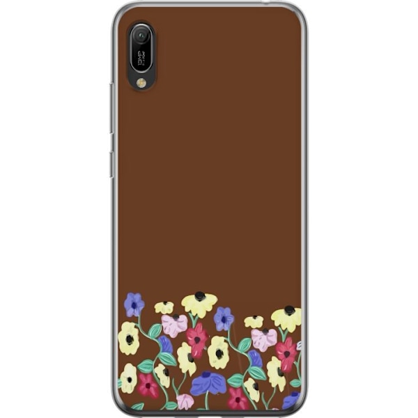 Huawei Y6 Pro (2019) Gennemsigtig cover Blomster