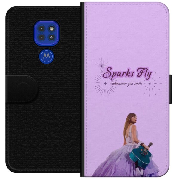 Motorola Moto G9 Play Plånboksfodral Taylor Swift - Sparks Fl
