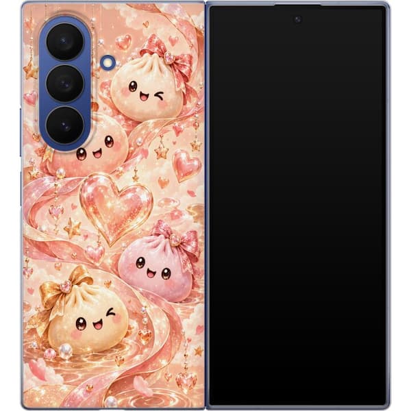 Kompatibelt Mobilskal till Samsung Galaxy Z Fold7 Rosettvänner orange