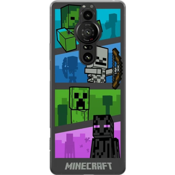 Sony Xperia Pro-I Läpinäkyvä kuori Minecraft