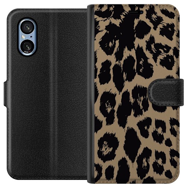 Sony Xperia 5 V Plånboksfodral Leopard