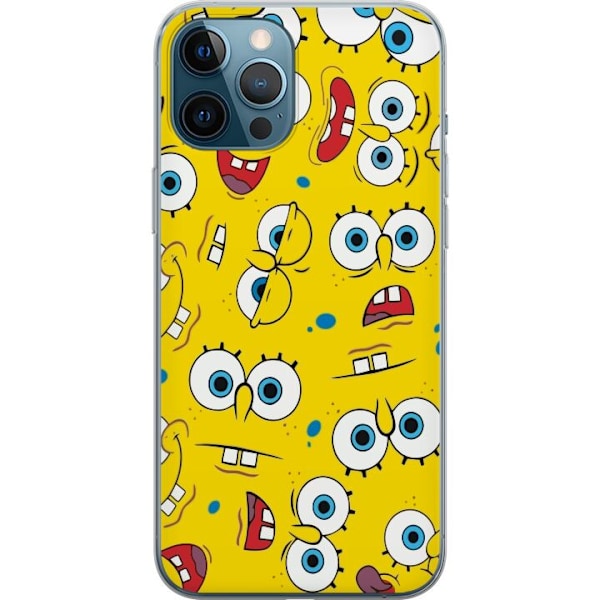 Apple iPhone 12 Pro Max Genomskinligt Skal SpongeBob SquarePan