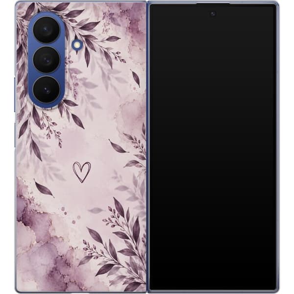 Kompatibelt Mobilskal till Samsung Galaxy Z Fold7 Lavendelblad lila