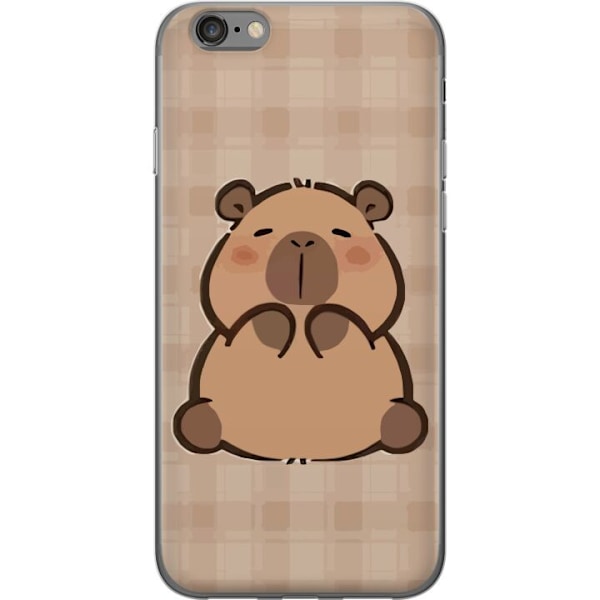 Apple iPhone 6 Läpinäkyvä kuori Mobilskal kawaii capybara flera figurer japansk stil