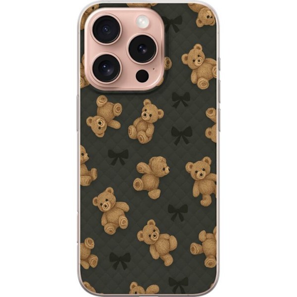 Apple iPhone 16 Pro Läpinäkyvä kuori Teddy Halauksia