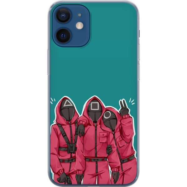 Kompatibelt Mobildeksel til Apple iPhone 12 Squid Game Karaktärer Grafisk Design Seriefigurer Populär