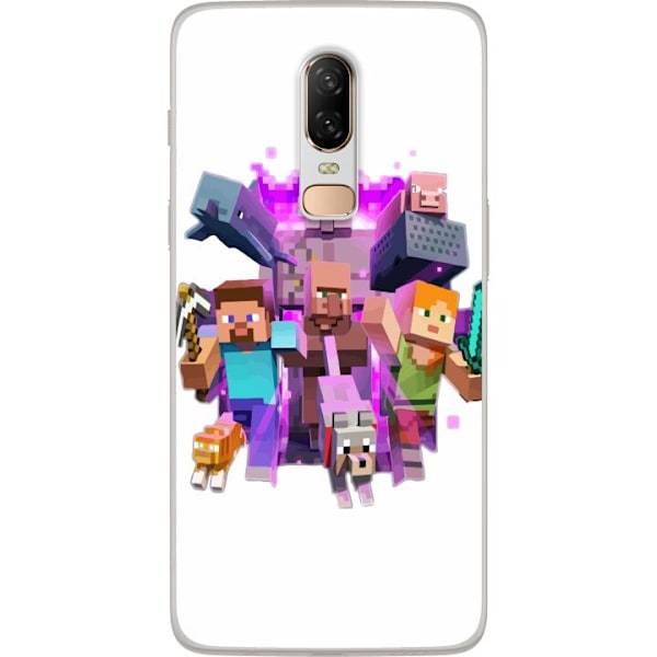 OnePlus 6 Genomskinligt Skal Minecraft