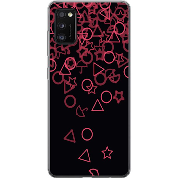 Samsung Galaxy A41 Gennemsigtig cover Squid Game Ikoner Serie Design Populært TV Spil Ikoner Grafisk Motiv Asiatisk Trend Dramaserie