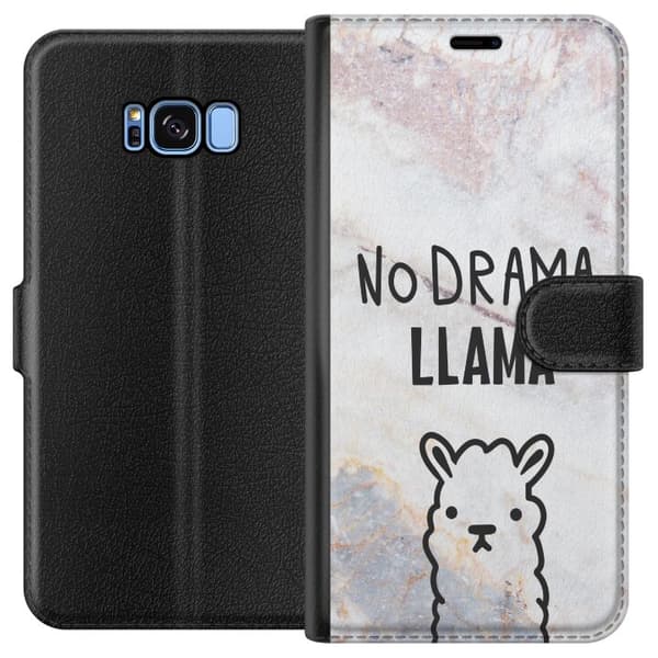 Kompatibelt Plånboksfodral till Samsung Galaxy S8 Llama Marble