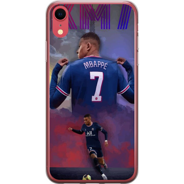 Apple iPhone XR Gennemsigtig cover MAP Fodbold Design Grafisk Mønster Moderne Sportsmotiv Trend Fodbold Populær Grafisk Stil Motiv