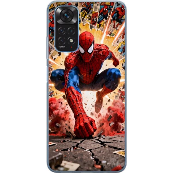 Kompatibelt Mobildeksel til Xiaomi Redmi Note 11 Spider Man action