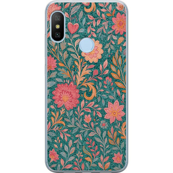 Xiaomi Mi A2 Lite Läpinäkyvä kuori Floral Dream