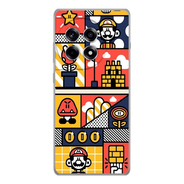 OnePlus 12R Läpinäkyvä kuori Super Mario