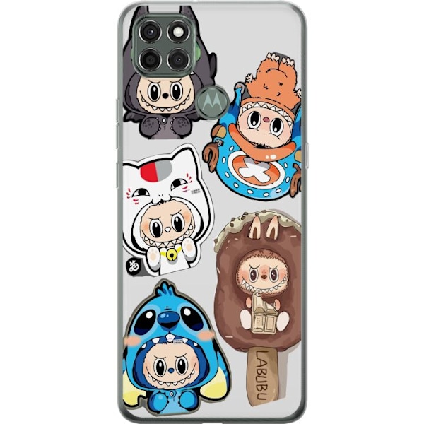 Motorola Moto G9 Power Genomskinligt Skal Labubu figursamling