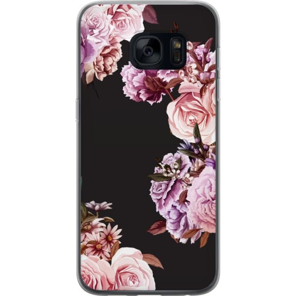 Samsung Galaxy S7 Gjennomsiktig deksel Blomster