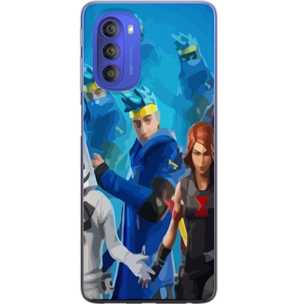 Motorola Moto G51 5G Gennemsigtig cover Fortnite