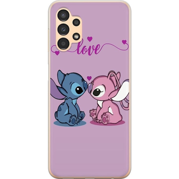 Samsung Galaxy A13 Läpinäkyvä kuori Lilo & Stitch – Angel