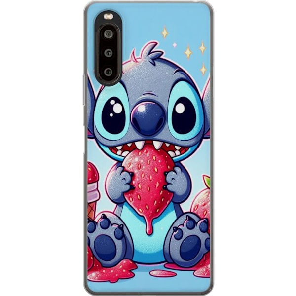 Sony Xperia 10 II Genomskinligt Skal Strawberry Stitch