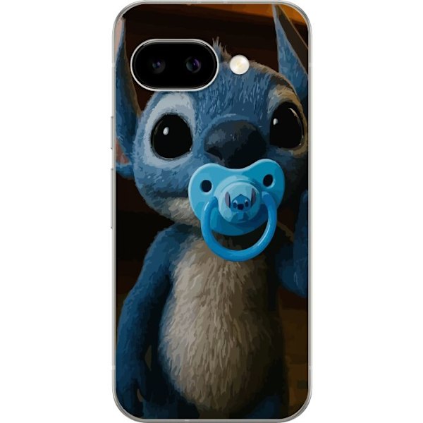 Google Pixel 9a Läpinäkyvä kuori Stitch & Napp - vauvateema söpöllä hahmolla
