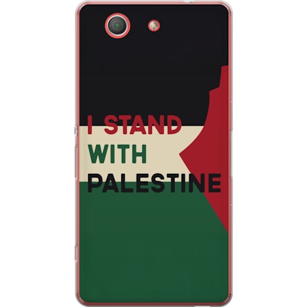 Sony Xperia Z3 Compact Genomskinligt Skal Stand with Palestine – solidaritetsdesign med starkt budskap