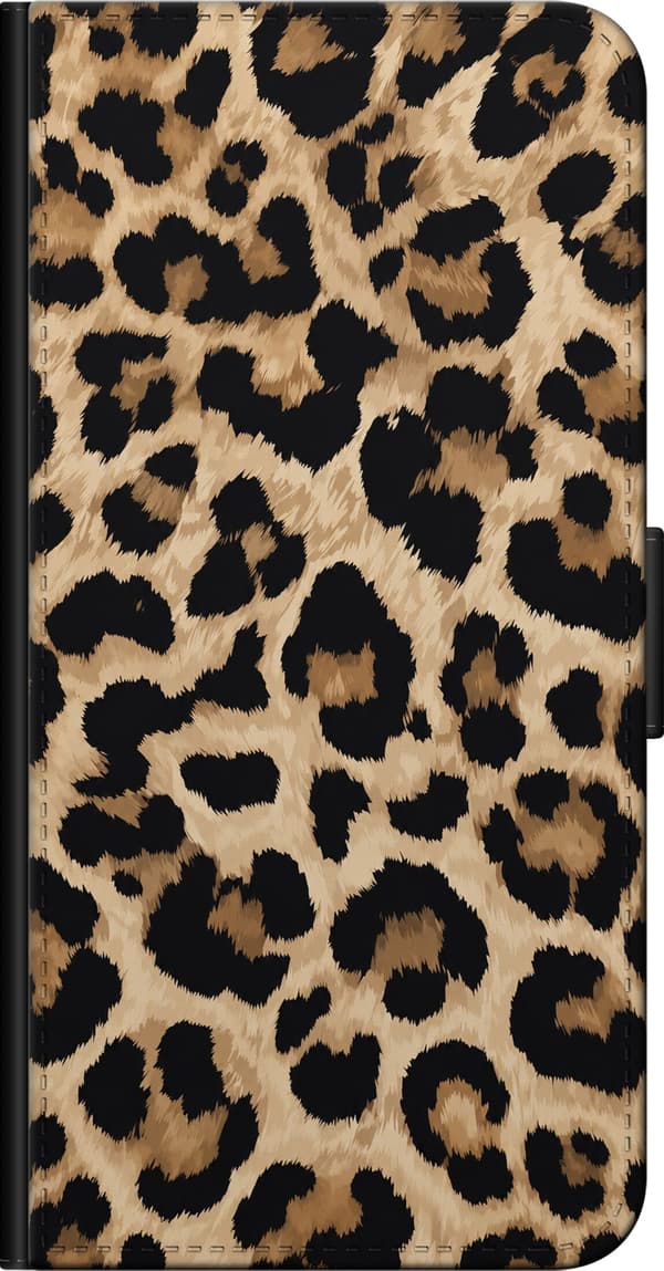 Kompatibel Tegnebogsetui til Sony Xperia 5 II Brune leopardpletter brun