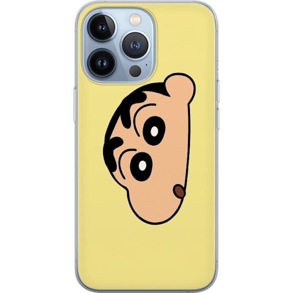 Apple iPhone 13 Pro Läpinäkyvä kuori Peeking Shinchan