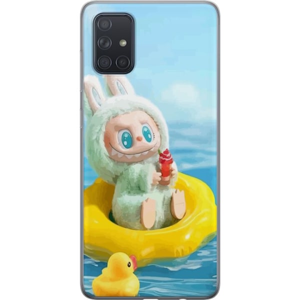 Samsung Galaxy A71 Gennemsigtig cover Labubu Macaron-serie