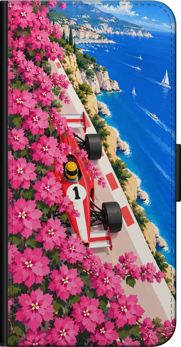 Kompatibelt Lommeboketui til Sony Xperia 5 II Rosa blomsteracing rosa
