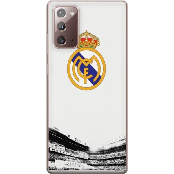 Samsung Galaxy Note20 Läpinäkyvä kuori Real Madrid