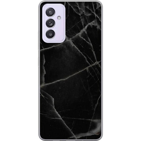 Samsung Galaxy A82 5G Läpinäkyvä kuori Musta marmori