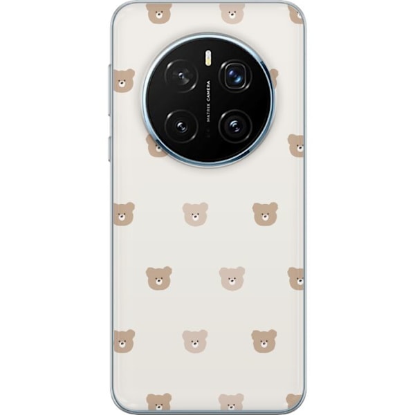 Honor Magic7 Pro Gennemsigtig cover Teddybaggrund - søde tedd