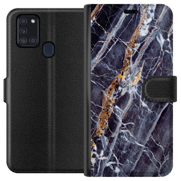 Samsung Galaxy A21s Plånboksfodral Marmor
