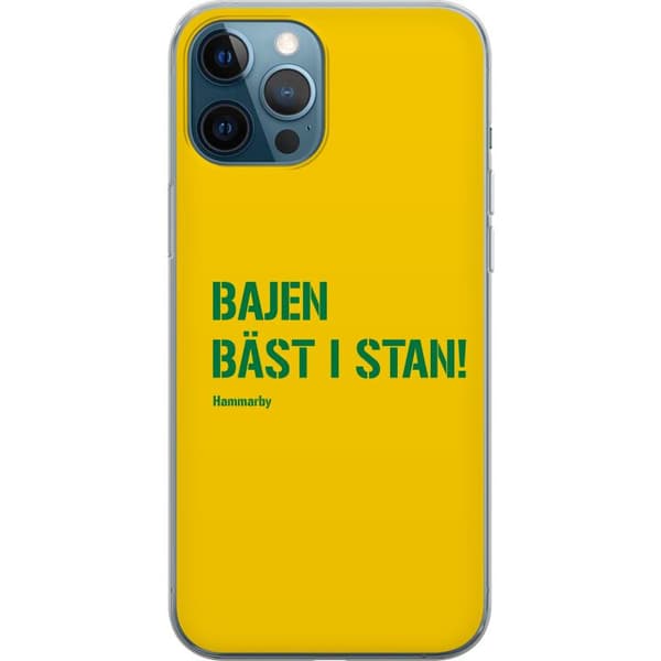 Kompatibelt Mobildeksel til Apple iPhone 12 Pro Gul grön sporttext gul