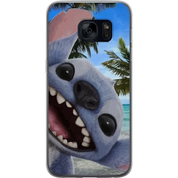 Samsung Galaxy S7 Genomskinligt Skal Stitch mobilskal med Palmer i söt vänskapsdesign