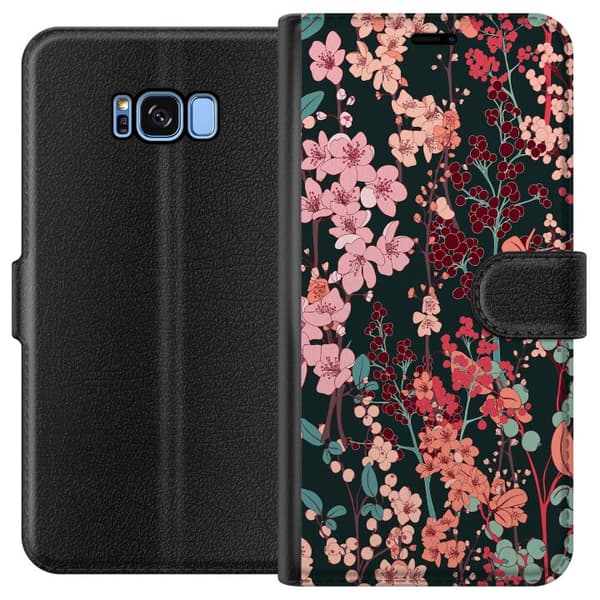 Kompatibelt Plånboksfodral till Samsung Galaxy S8 Herbaceous Retro
