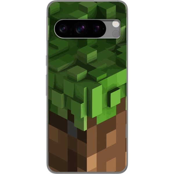 Google Pixel 8 Pro Läpinäkyvä kuori Minecraft