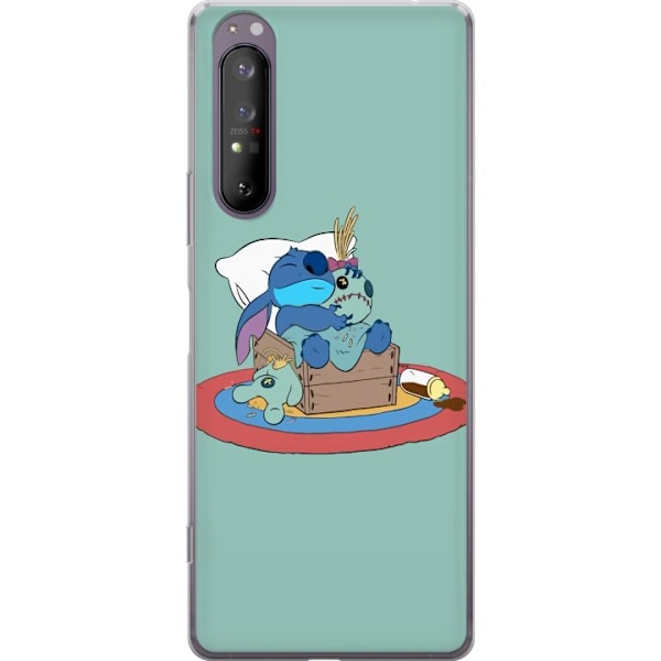 Sony Xperia 1 II Läpinäkyvä kuori Stitch nukkui hyvin