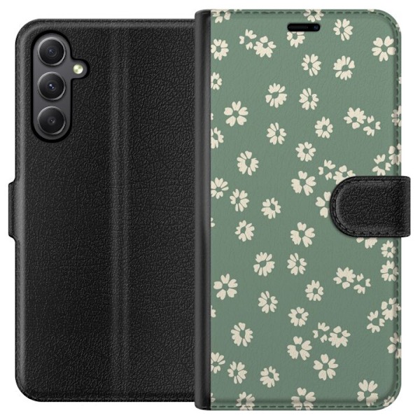 Samsung Galaxy A24 4G Plånboksfodral Blomsterdröm – färgglatt blommönster