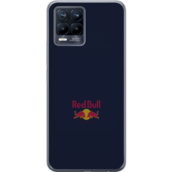 Kompatibelt Mobildeksel til Realme 8 Minimalistiskt cupdesign med energidriktema blå